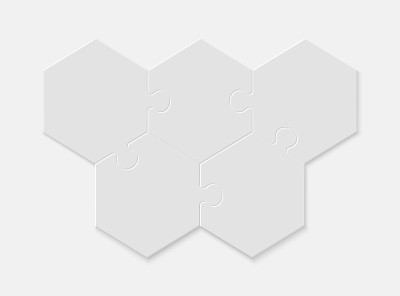 Hexagonal puzzles