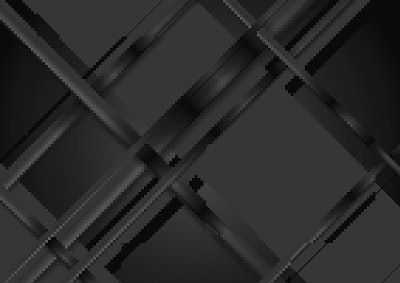 科技深色背景与黑色金属条纹