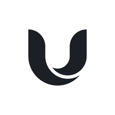 初始U字母矢量股票插图设计模板。