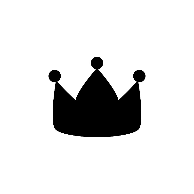 皇冠图标，国王矢量，皇后插图