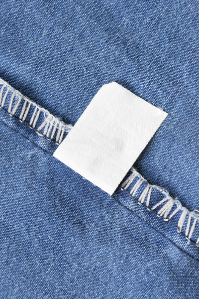 空白衣服标签