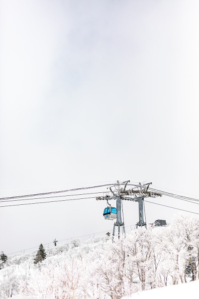 滑雪胜地，秋田县在日本