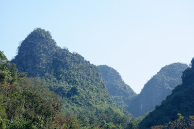 美丽的喀斯特山脉风光