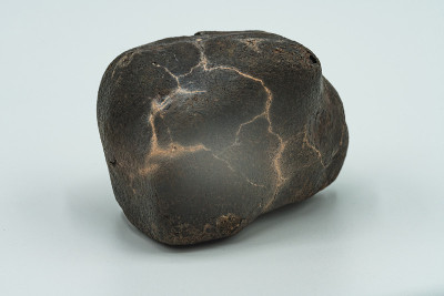 Chondrite Meteorite isolated, a piece of rock form