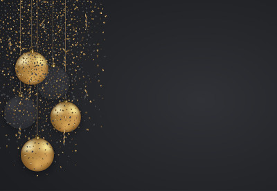 矢量现代圣诞或2018年新年冬季假期快乐的邀请卡
