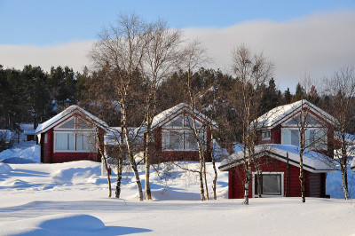 芬兰的小屋和雪