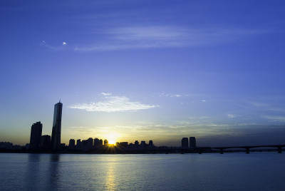 首尔日落