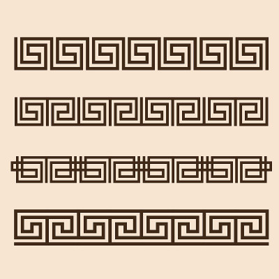 向量希腊点缀。