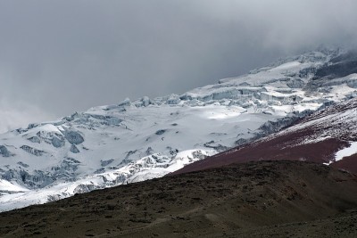 科托帕西火山上的冰川