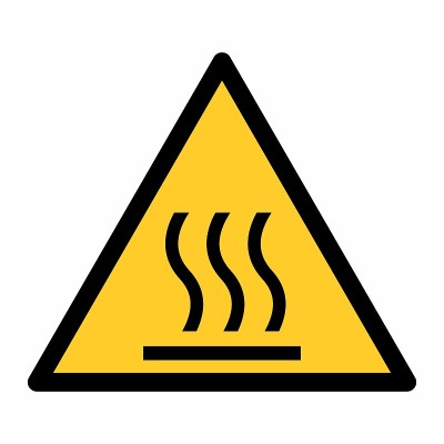 热表面标志