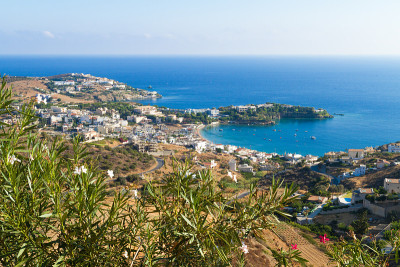 Agia Pelagia村Heraklion克里特岛G的全景天际线