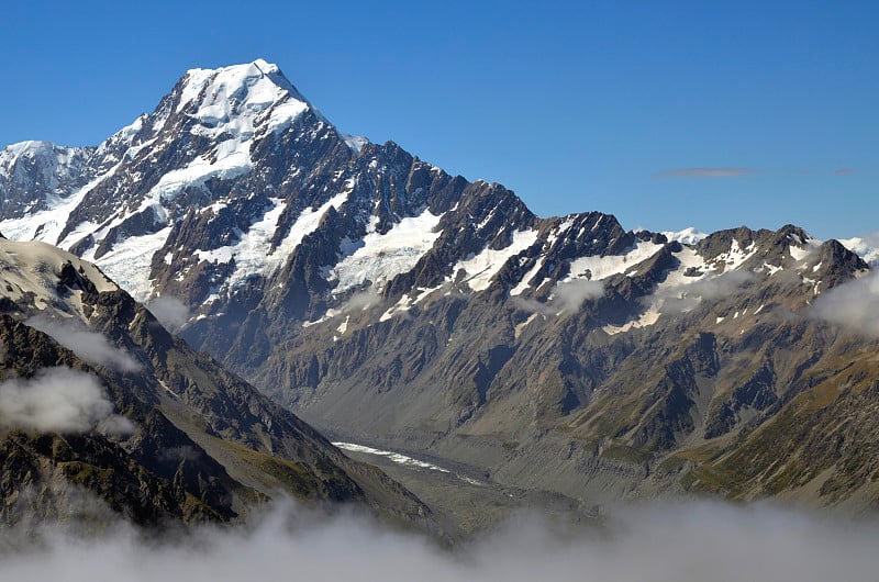 新西兰库克山峰顶。