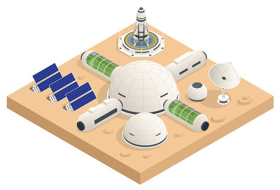等距火星殖民，生物地化，副地化，适应火星上的人类。航天和空间技术。Geo capsyles。
