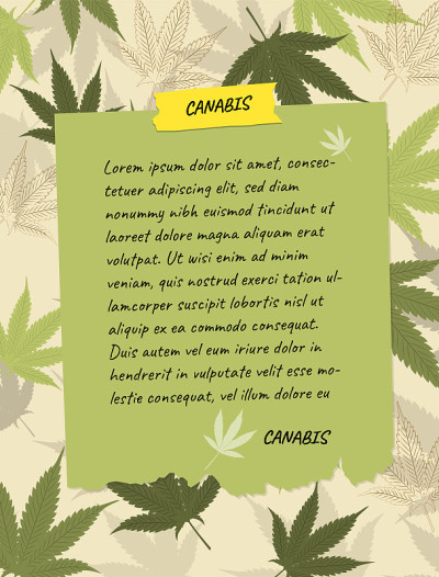 纸注向量框架背景艺术设计canabis 03