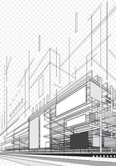 抽象的建筑计划