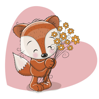 狐狸用鲜花