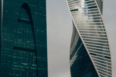 现代城市建筑，建筑的碎片