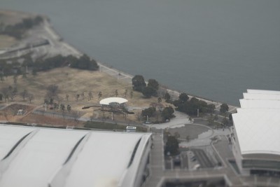 来自横滨地标大厦的微型景观