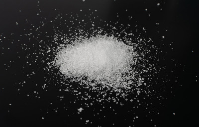 White Powder of Lemon Acid, Clay or Bentonite Text