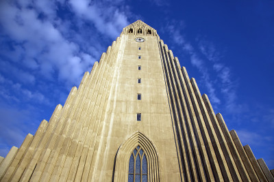 冰岛雷克雅未克的Hallgrimskirkja教堂