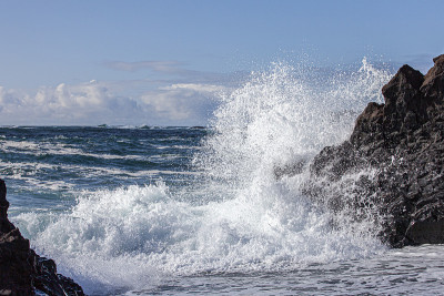 冰岛Djupalonsandur黑海滩