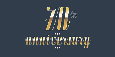 70周年向量符号