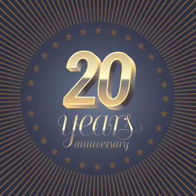 20周年向量图标