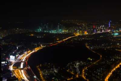 伊斯坦布尔之夜与城市