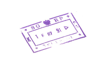 波兰护照盖章