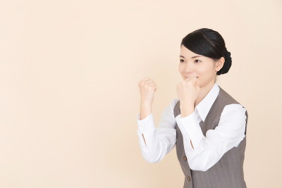 一个穿着最好的女人的职员