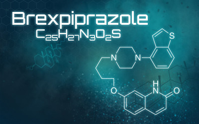 未来背景下的Brexpiprazole的化学式