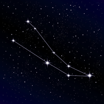 仙女座星座。矢量图