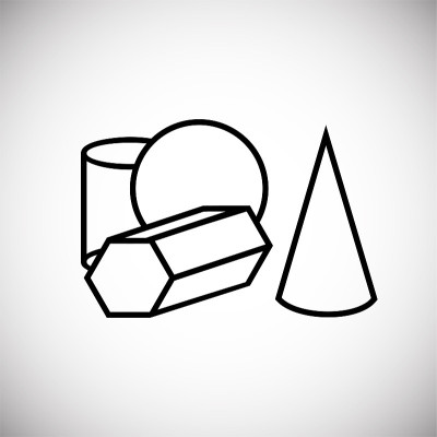 几何科学白底细线