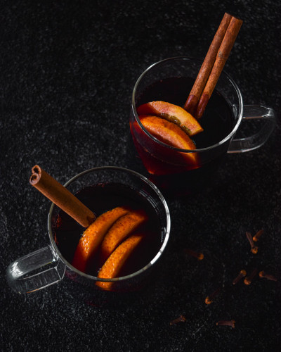 加香料的热葡萄酒