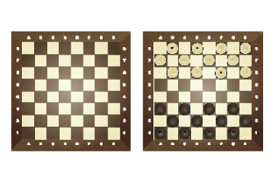 一套棋盘。