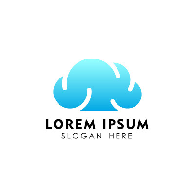 云符号设计模板矢量图标