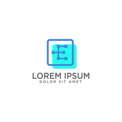initial E icon vector illustration and inspiration