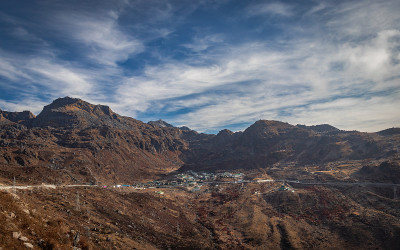 喜马拉雅山脉如画的风景