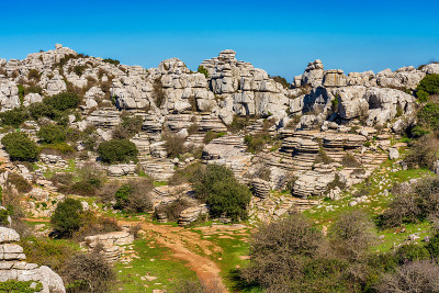 El Torcal de Antequera, Andalusia, Spain，在Antequer