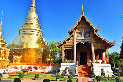 在泰国清迈的佛寺