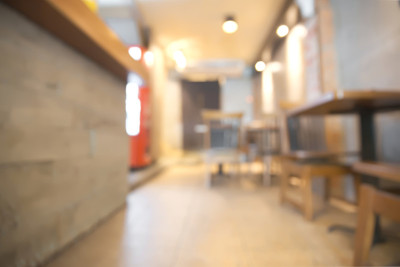 抽象模糊的餐厅