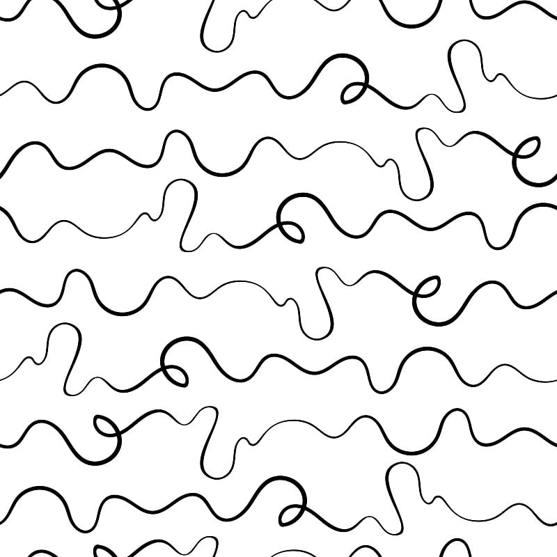 Unreadable handwritten scribble seamless pattern