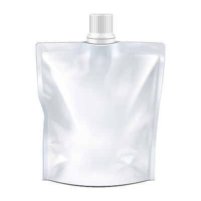 Blank Food Doypack Flexible Pouch Bag With Spout L