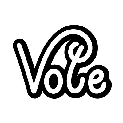 Hand Lettered vote