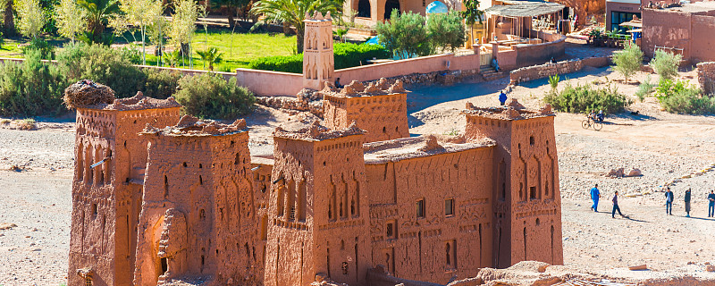 这是位于摩洛哥的堡垒城市Ait-Ben-Haddou。