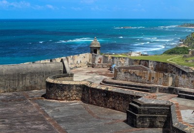 F Castillo San Felipe del Morro San Juan 的景色