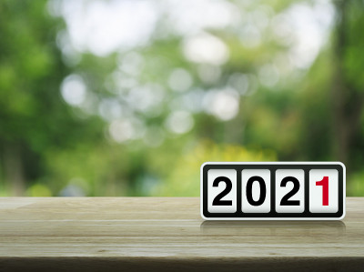 2021年新年封面概念
