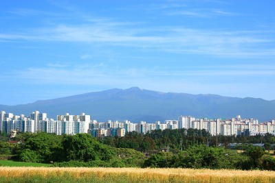 汉拿山，公寓，云彩，天空