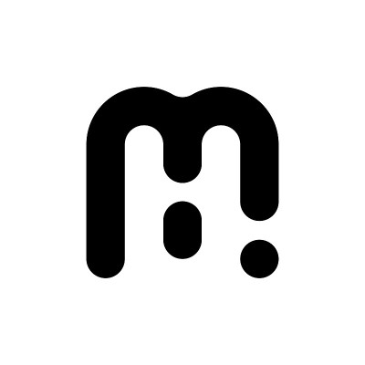 字母M标志。图标设计