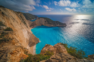沉船湾的悬崖美景